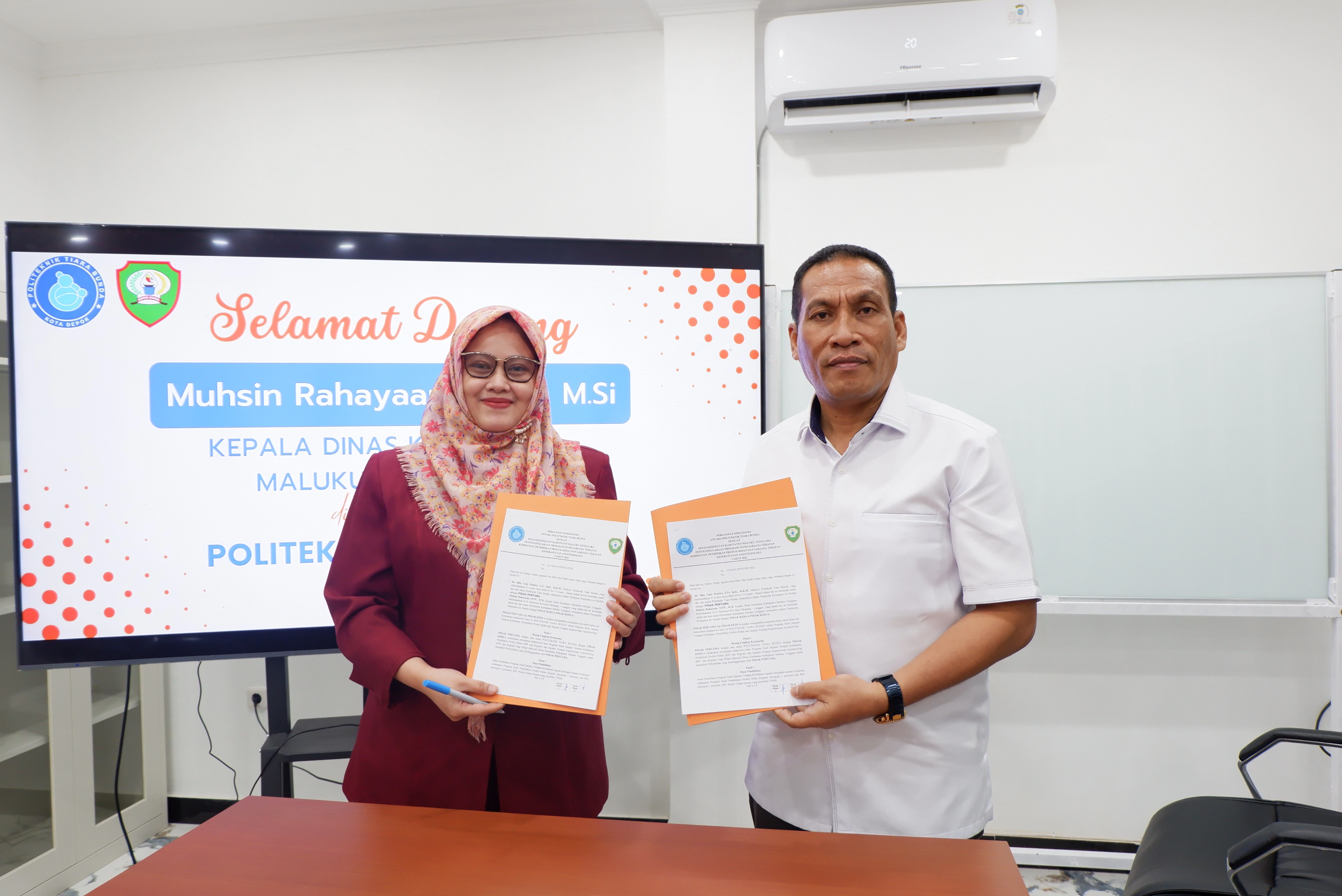 Politeknik Tiara Bunda Jalin Kerja Sama dengan Dinas Kesehatan Maluku Tenggara melalui Penandatanganan MoU